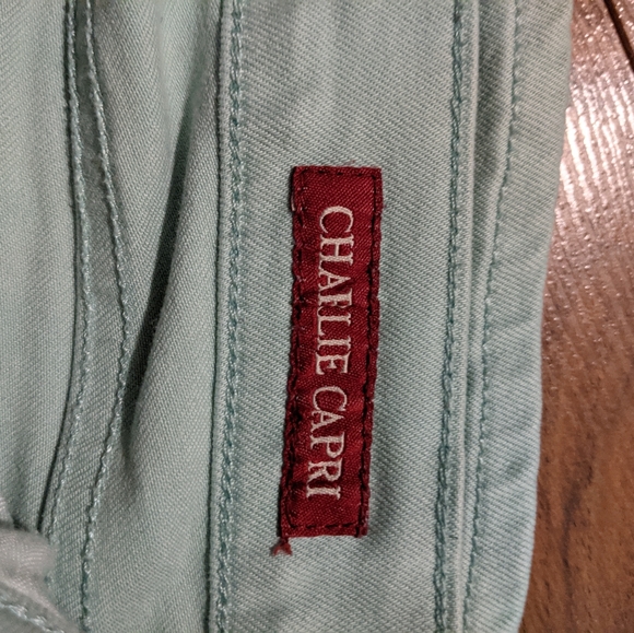 LUCKY BRAND Charlie Capri Jeans Mint Green - Picture 4 of 4